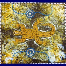 Aboriginal Art Canvas - D Mckenzie-Size:52x54cm - A
